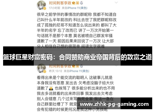 篮球巨星财富密码：合同赞助商业帝国背后的致富之道